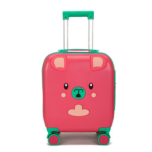 可爱熊图案儿童拉杆箱耐用卡通儿童ABS拉杆箱旅行用 - Product Image 2