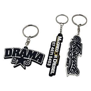קידום מכירות מתנות אישית 2d 3d PVC keychain אותיות גומי מחזיקי מפתחות בתפזורת