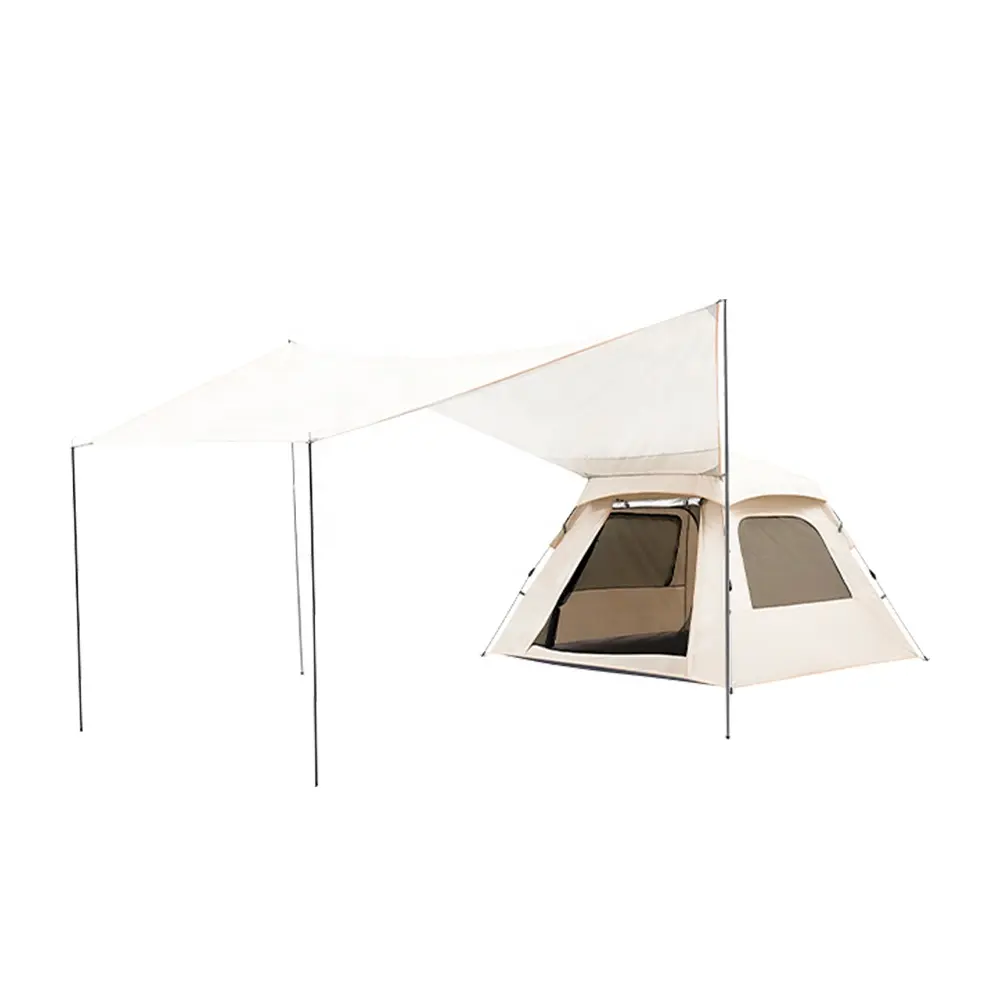 OEM Home Park Quick Open Automatic Spring Tent One Room for Many People for Camping Made of Durable Polyester Fabric