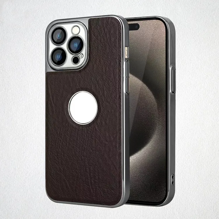 Роскошный кожаный чехол для телефона винтажный Ретро Чехол из искусственной кожи для iPhone 15 Pro