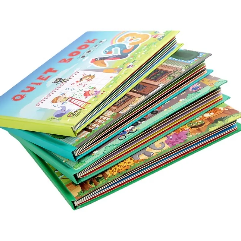 Adesivi per libri di lavoro per bambini Montessori in età prescolare che imparano il libro di attività educative per animali sensoriali per i più piccoli