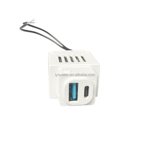内置机构的USB C型电源插座5V DC 3.4A快速充电器C型插头和插座 - Product Image 1