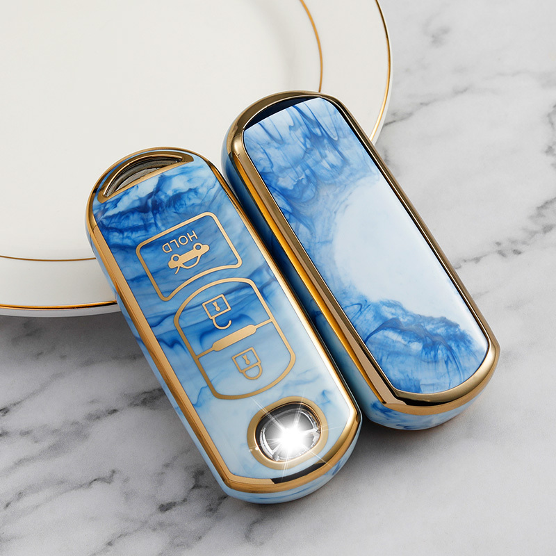 3 Button Blue