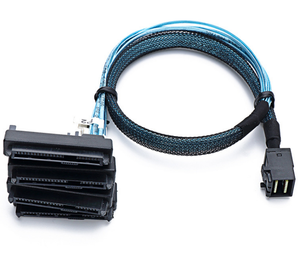 <strong>SAS</strong> SATA Cables SFF-8643 to 4 SFF-8482 Internal Mini <strong>SAS</strong> HD to 4 29pin SFF-8482 Connector with <strong>SAS</strong> 15pin Power Port 12GB/S Cable - Product Image 3