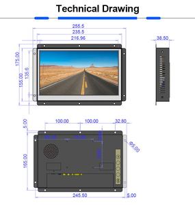 Factory OEM High Brightness Display Screen <strong>Lcd</strong> <strong>Monitor</strong> <strong>Open</strong> <strong>Frame</strong> 10.1 Inch - Product Image 6
