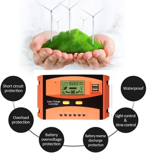 Willone actualizado Auto 20/30A Panel Solar regulador de batería Dual USB PWM controlador de carga Solar 12/24V sistema inversor uso doméstico - Product Image 4