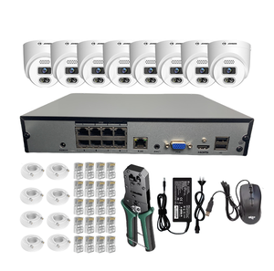 Nd7008 + N937-SDL 8CH POE NVR Kit 3MP Full-Color Dome IP <span class=keywords><strong>Camera</strong></span> H.265 ai phát hiện con người tầm nhìn ban đêm đám mây lưu trữ dữ liệu tùy chọn - Product Image 1