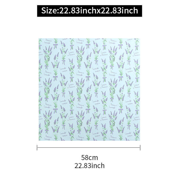2025 New Lavender Waterproof Wrapping Paper Floral Bouquet Packaging Sheets with Anti-Tear Texture Moldable Design
