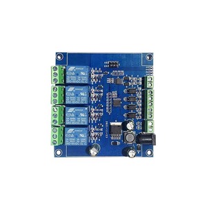 Modbus RTU Módulo de relé de 4 vías RS485/TTL UART Entrada de 4 vías Salida de 4 vías