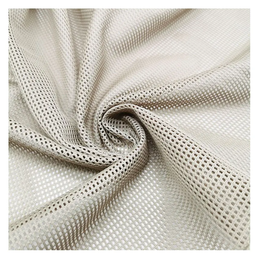 Tecido de malha para roupas esportivas, tecido respirável de malha com estiramento de poliéster 100%, tecido de malha para roupas