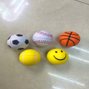 Vendita calda 4CM di schiuma morbida Mini calcio e pallacanestro palla rimbalzante per bambini piccoli plastica in spugna giocattolo - Product Image 5