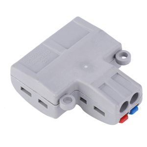 Conectores 221 Conector de tuerca de palanca 2 en 6 Bloques de terminales Montaje en riel DIN Cables trenzados sólidos/finos Conector de cable de alimentación compacto - Product Image 5