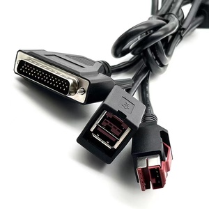 工厂定制新型电源聚氯乙烯24V USB至HDB 44/2 * 4p打印机自锁式电缆 - Product Image 5