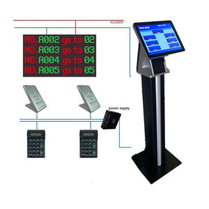 Sistema de gestión de colas Q-matic para clínica hospitalaria con impresora de tickets de tamaño pequeño q-go - Product Image 3