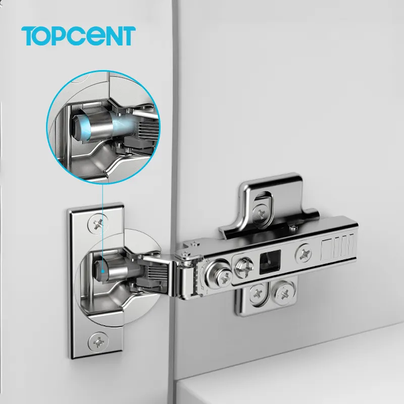 TOPCENT 4D porte d'armoire de cuisine cachée charnières de meubles dissimulées hydrauliques à fermeture douce