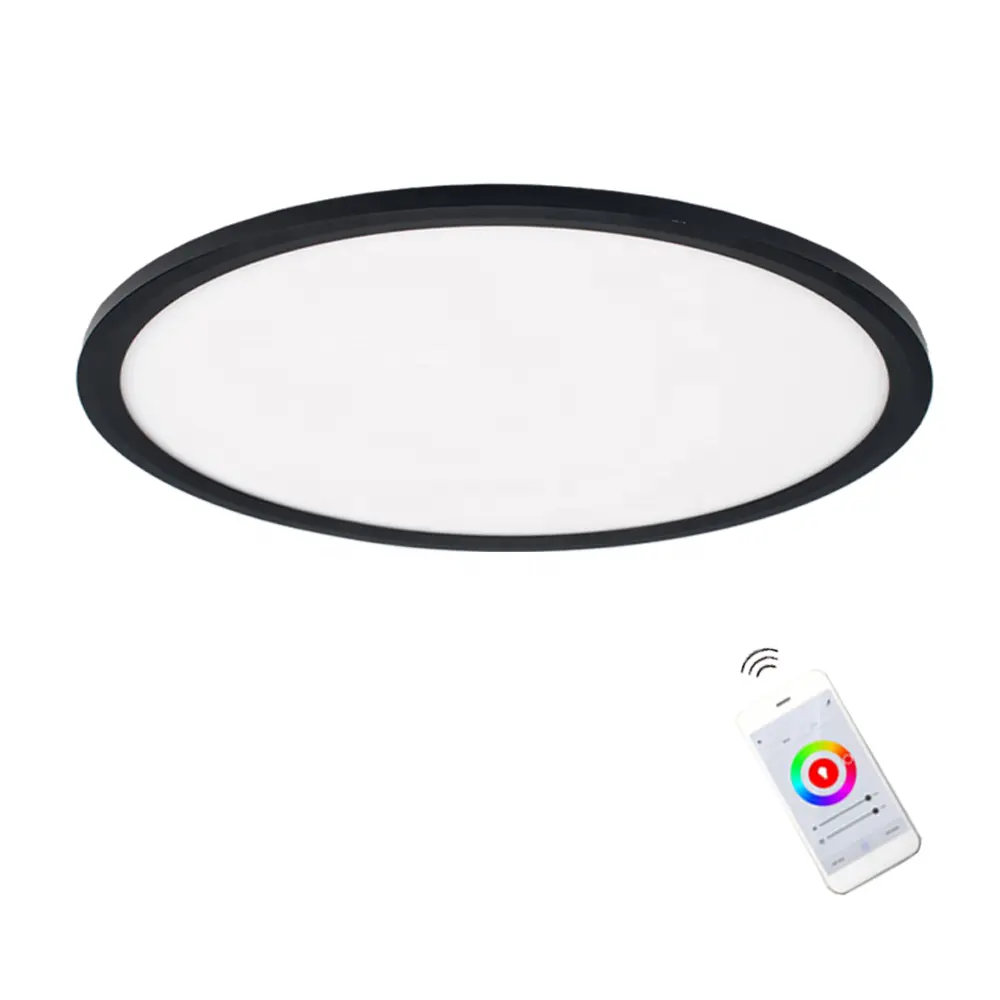 Quality dimmable control 24w 40w 72w color temperature skd parts hanging kit colour round back light led panel