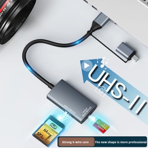Lettore di schede 4.0 Multi-porta uhs2 Multi-in-One tipo-c scheda di memoria del telefono cellulare tf lettore di schede 3.0 dual-head SD ad alta velocità - Product Image 2