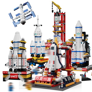 Moyu Spaceflightシリーズ宇宙ステーション教育ビルディングブロックMOCミニビルドレンガおもちゃクリエイティブロケットミニブロック子供用