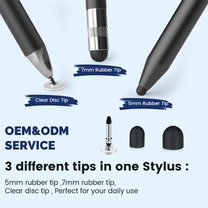 قلم ستايلس سعوي للرسم والكتابة، قلم لمس عالمي 3 في 1 لشاشات اللمس، قلم معدني للكمبيوتر المحمول بشاشة لمس - Product Image 6