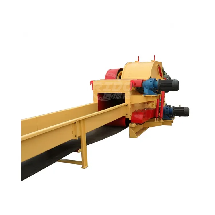 Alta Qualidade Tambor De Madeira Chipper Log Shredding Máquina 8-12 t/h Madeira Chip Making Machine