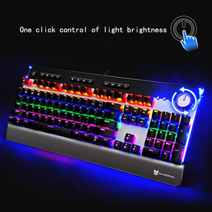 Tastiera meccanica cablata J30 tasti 104 retroilluminazione USB pulsanti di controllo multimediale illuminazione meccanica RGB tastiera da gioco - Product Image 5