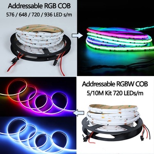 Tira COB doğrusal ışık DC 5V/12V/24V RGBIC RGBW çift CCT çalışan su RGB RGB + W COB LED ışık şerit - Product Image 2