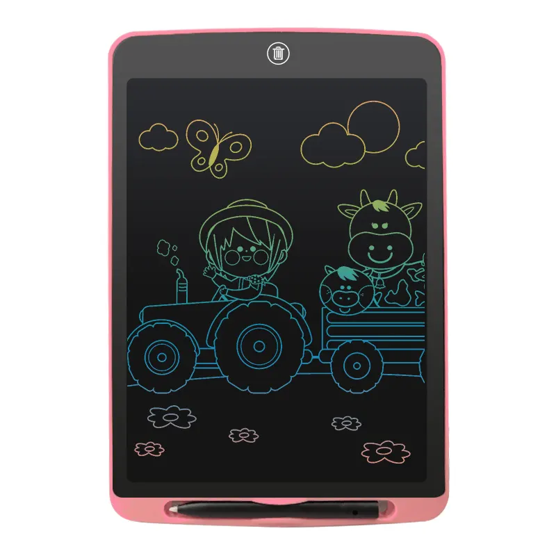 Best Gift 12 Inch Fridge Magnet Notepad Erasable Graphic Drawing Pad Kids Lcd Writing Tablet