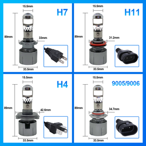 Mini 9005 Led Projector HB3 Led Headlight LED 9005 Projector LED Bulb High Beam Low Beam 9006 Led Lumen 12v for Car Light - Product Image 3