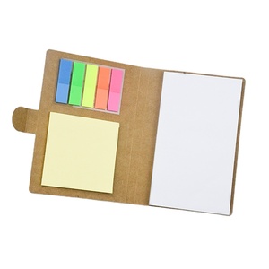 Mini notas adhesivas personalizadas promocionales con impresión personalizada, blocs de notas Kraft con bolígrafo - Product Image 2