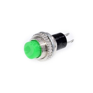 10MM kleiner Druckknopf schalter DS-314 nicht selbst hemmender Reset Nicht verriegeln der runder Druckknopf schalter Zwei Fuß Rot/Grün - Product Image 3