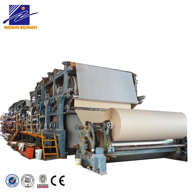 De alta resistencia/4000mm 150 toneladas/día/medio ondulado/kraft/corrugado tablero dúplex de fabricación de papel fabricante de maquinaria