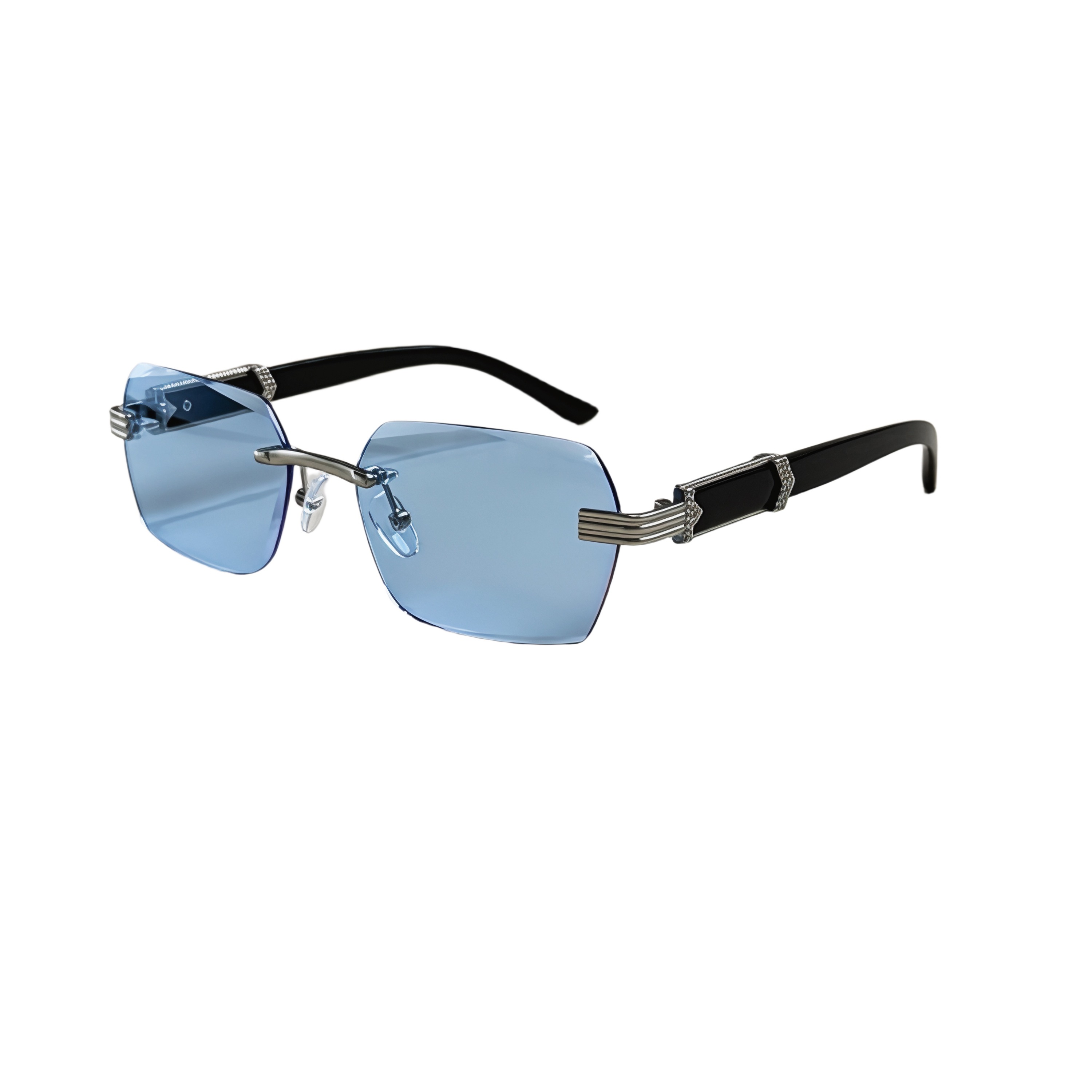 Negro Brillante/Azul