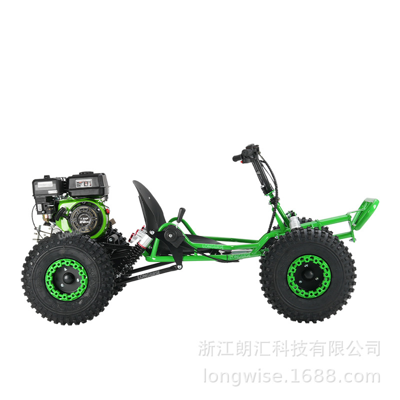 Green gk208p extended frame-208cc engine-cvt transmission-electr