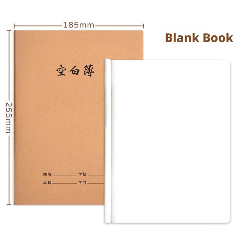 cuaderno en blanco