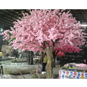 結婚式の装飾のためのカスタマイズされたダークピンクの桜の木造花の木人工桜の木 - Product Image 2