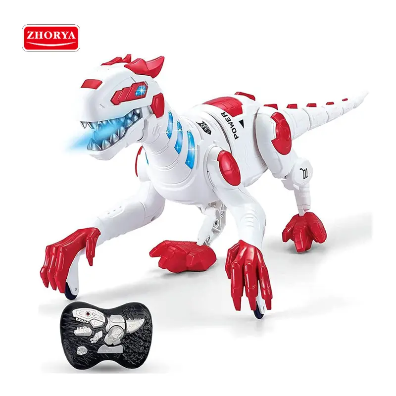 Leemook เด็ก 2.4G แสงคํารามของเล่นสัตว์รีโมทคอนโทรล Rc เดินพลาสติก Dinosaurio หุ่นยนต์ของเล่นไดโนเสาร์