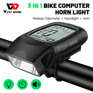 WEST BIKING-ordenador electrónico multifuncional 3 en 1 para bicicleta, inalámbrico, resistente al agua, pantalla grande - Product Image 2