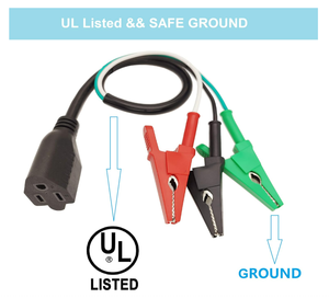 HVAC adaptör kablosu klip istikrarlı PVC adaptör kablosu ile Test kalemi AC aracı ölçmek ve ekipman için sarı ceket 69522 69411 120V - Product Image 6