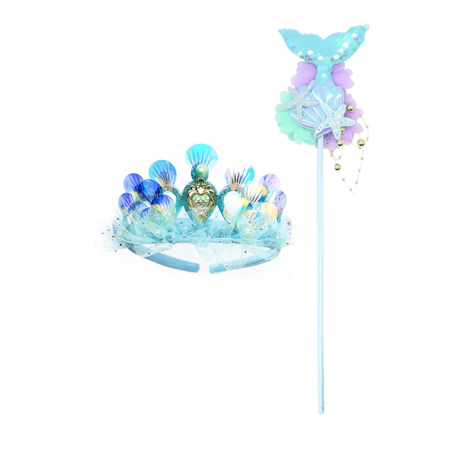 Ensemble deux pièces : bandeau coquille bleue Ps510.