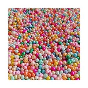 Wholesale Bulk Jewelry Loose Acrylic <strong>Beads</strong> 100g 5mm Glass <strong>Beads</strong> DIY Bracelet Making - Product Image 1