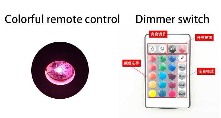 Luce telecomando colorata
