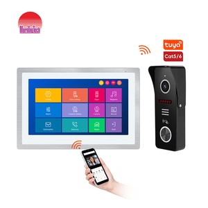 TCP/IP, nueva Villa, uso impermeable, 1080p, 10,1 pulgadas, sistema de Control de acceso de seguridad para el hogar, videoportero con cable, timbre de Audio - Product Image 1