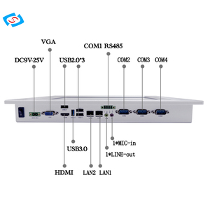 10.4&quot; All in One Pc <strong>Computer</strong> 64Gb 128GB SSD 2xLAN 3xUSB 4xCOM Win7/<strong>Linux</strong> <strong>System</strong> Touch Screen Industrial Panel PC - Product Image 2