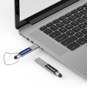 Regalo de promoción, unidad Flash USB portátil, pantalla táctil, unidad Flash USB de Metal agradable Popular con logotipo Led, Memoria USB plana 3,0 - Product Image 5