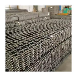 65 Mn High Carbon Steel Crimped Stone Crusher Wire Mesh For Mine Sieving