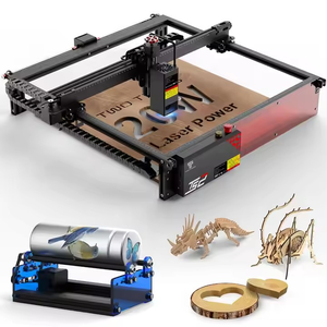 Mini DIY 20W Reci Gantry Grabador láser Diodo máximo refrigerado por aire de alta precisión para uso doméstico Papel Cuero Sistema de control Ruida utilizado - Product Image 6