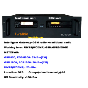 Hj1000 4G cổng thông minh chế độ kép WCDMA Sim Thẻ IP đài phát thanh và VHF UHF Walkie Talkie xe tải 16 cầm tay telefonos Radio - Product Image 2