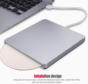 USB3.0スロットロードドライブ外付けDVDプレーヤーCD/DVDRWバーナーライターレコーダー吸盤ラップトップPCWinノートブックタイプforApple MacCe - Product Image 3