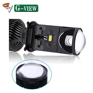 Gview H4 araba aksesuarları oto aydınlatma sistemleri LED H4 9003 30W 6000LM 6500 Y6 Bi LED projektör Lens 2.5 inç - Product Image 4