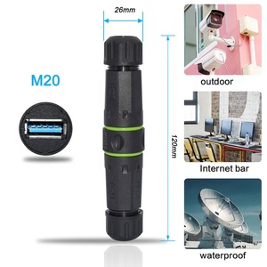 M20 impermeable USB3.0 A macho a macho conector USB conectores tipos enchufe para montaje en Panel DE DATOS adaptadores de Cable terminales USB - Product Image 4